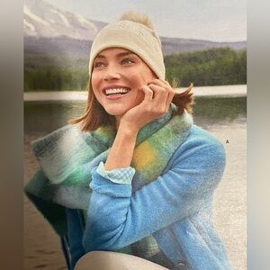 New - Talbots cable cozy beanie